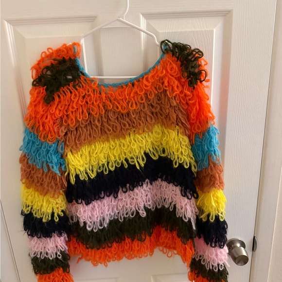Tops - Colorful Loop Knit Sweater